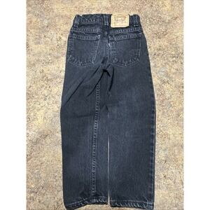 Vintage Little Kids Levis 550 Regular Black Made In USA Size 7